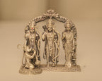 The antique silver Ram Darbar seen straight on, showing the carved face at the top of the arch.