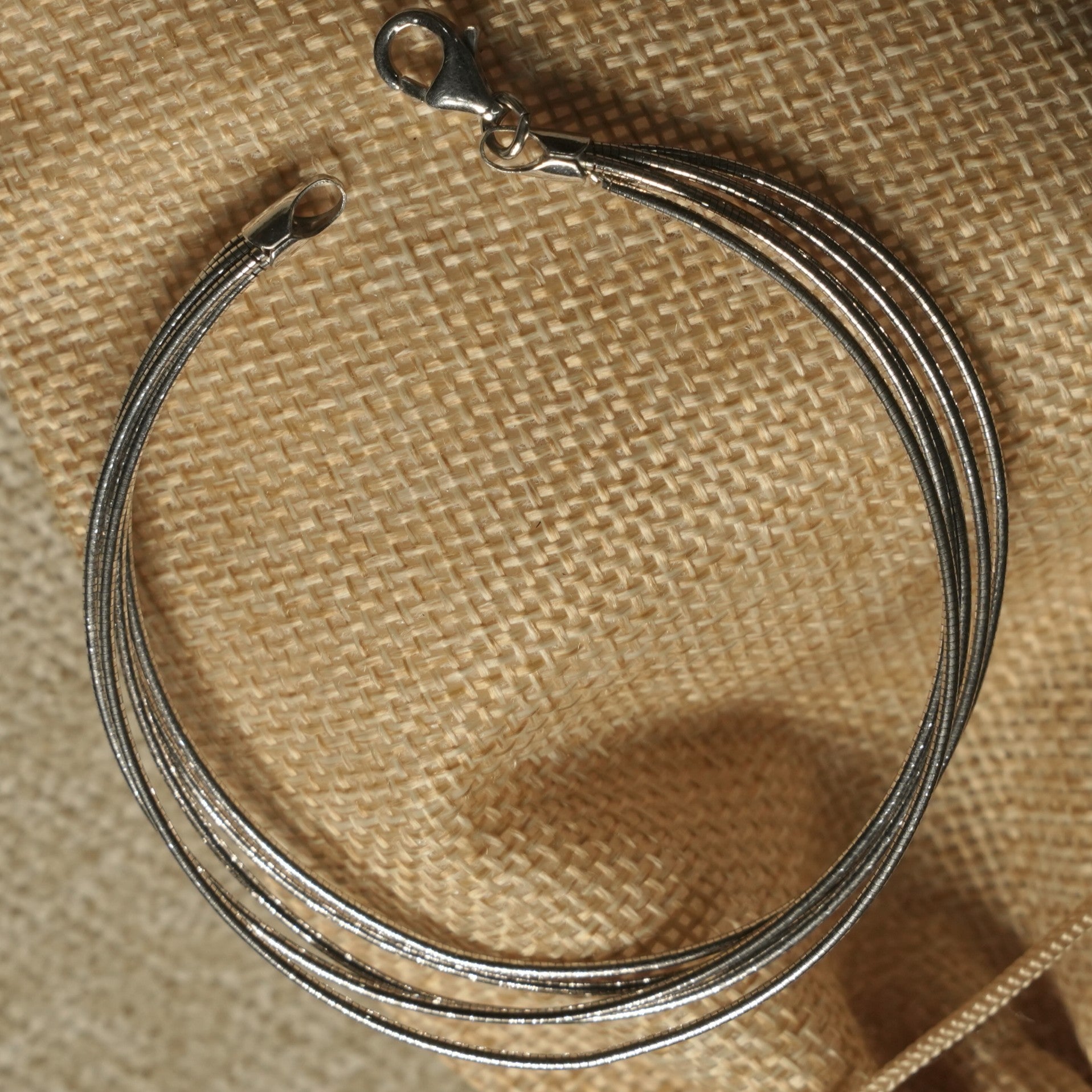 faceted and lobster clasp.