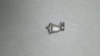 Oxidised Bell Silver Charm Pendant