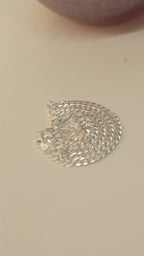 Men's Heavy Flat Curb Silver Chain