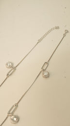 Paperclip Link American Diamond Halo Payal