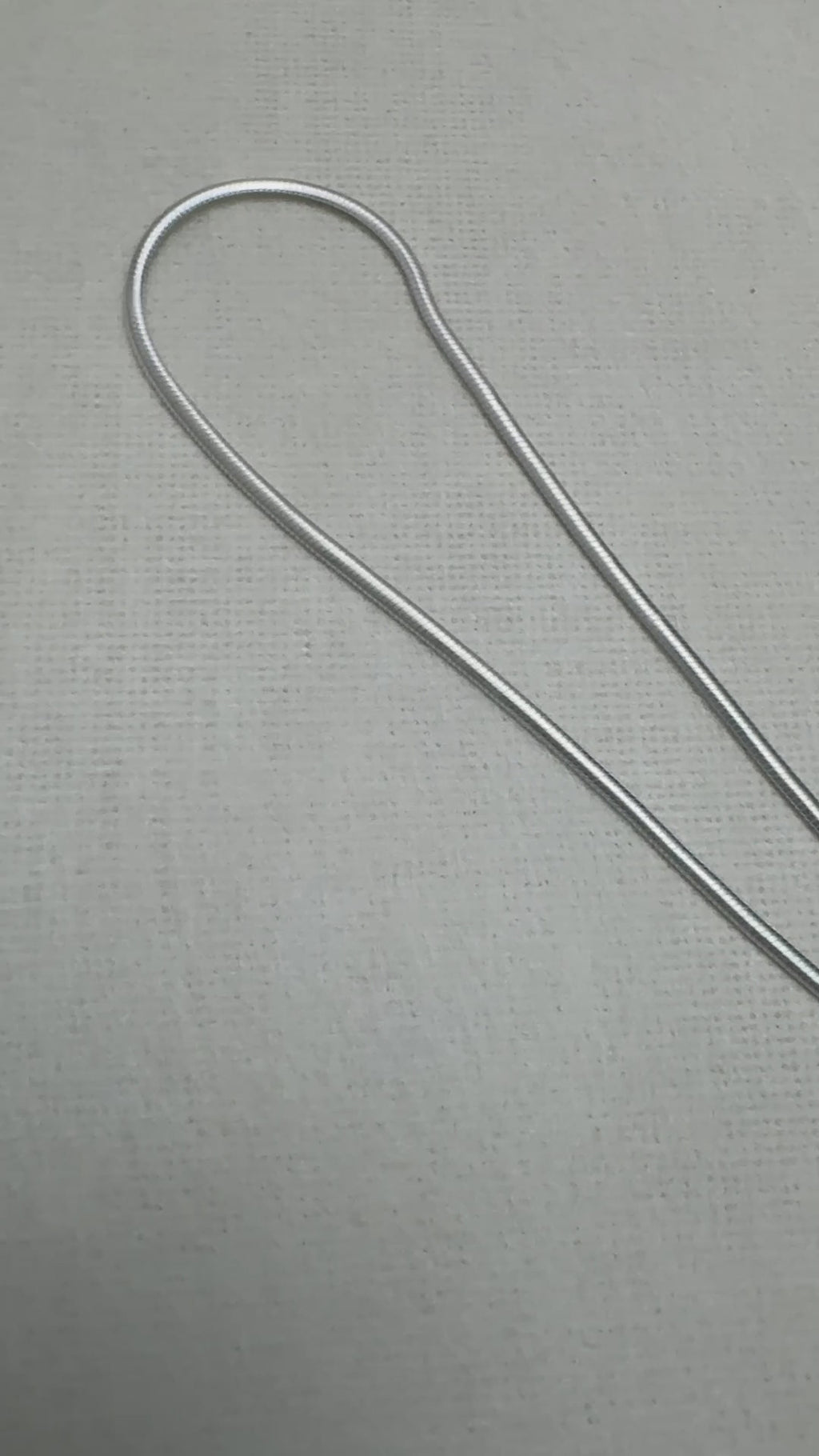 Round Snake Chain Silver Anklet