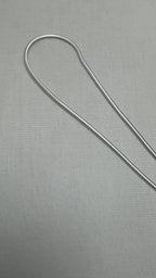 Round Snake Chain Silver Anklet